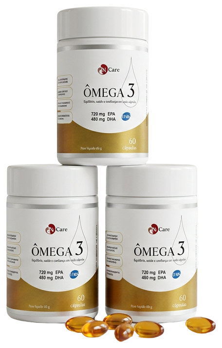Kit 3 potes N Care Ômega 3